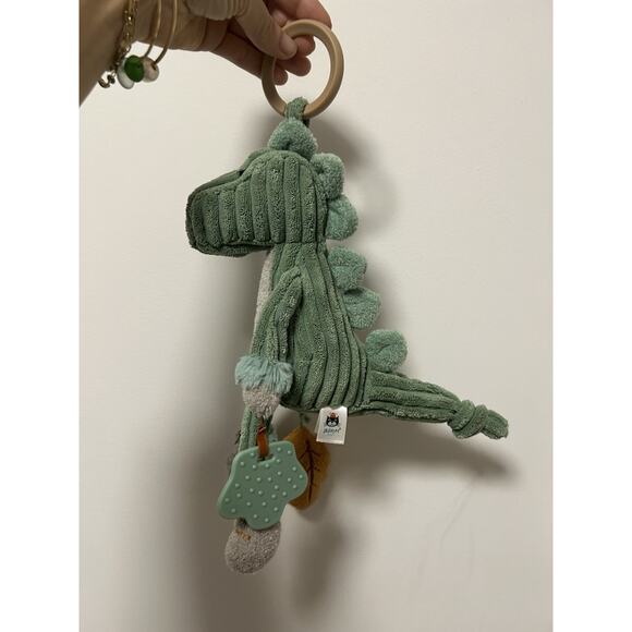 Jellycat Green Cordy Roy Plush Dino Activity Crinkle stuffed animal - Picture 2 of 6